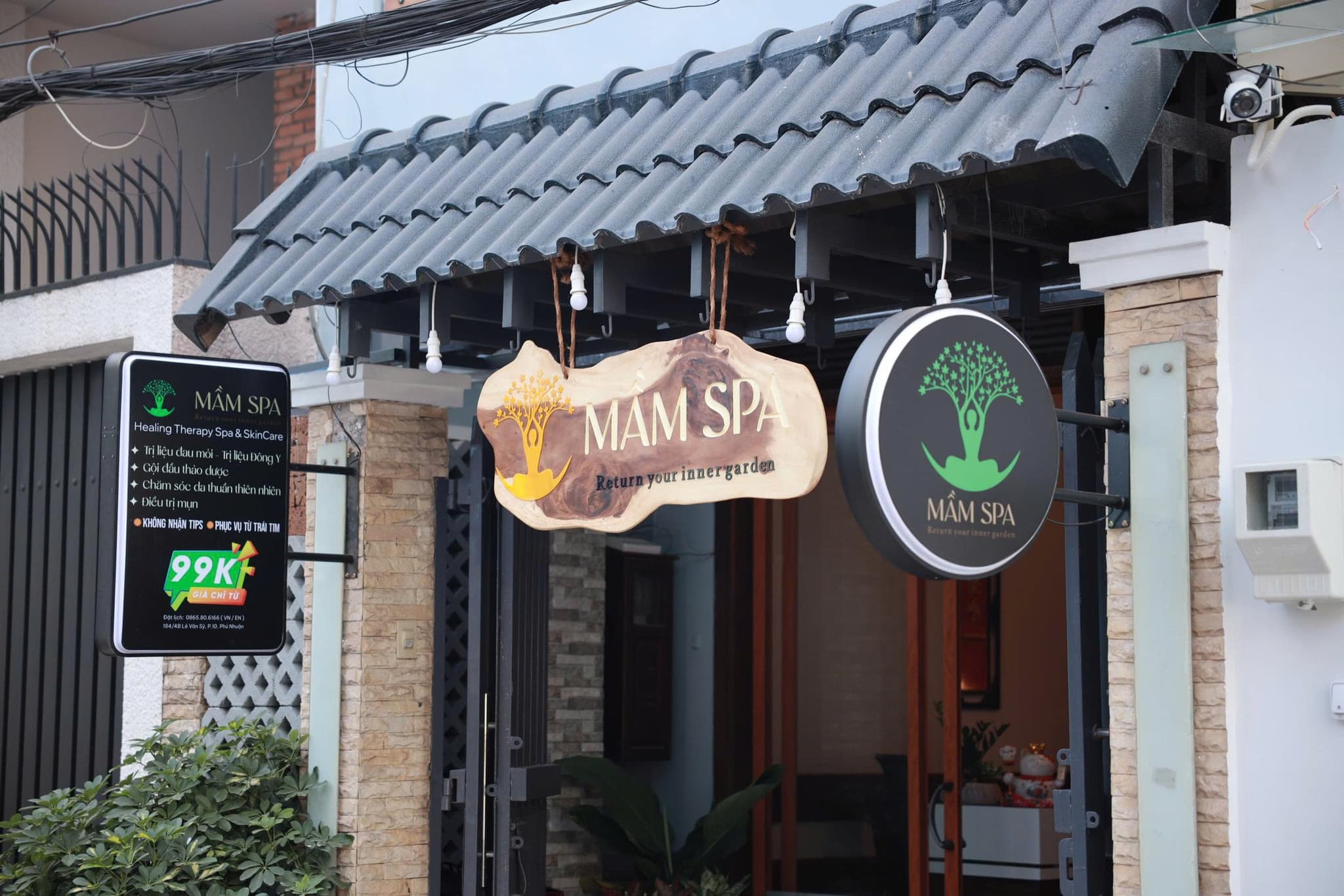 Mặt tiền Mầm Spa Lê Văn Sỹ